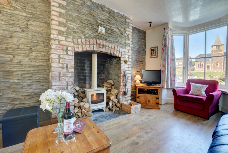 The woodburner makes the sitting room extremely cosy on cooler evenings