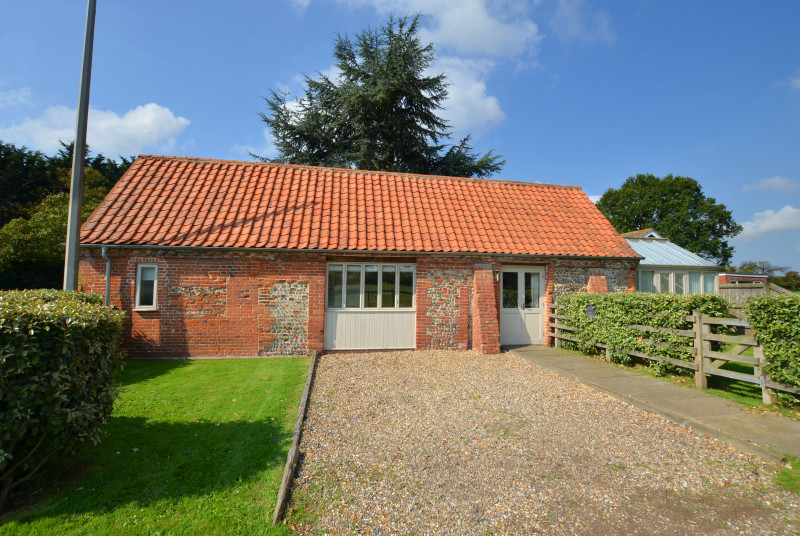The exterior of this attractive barn 
