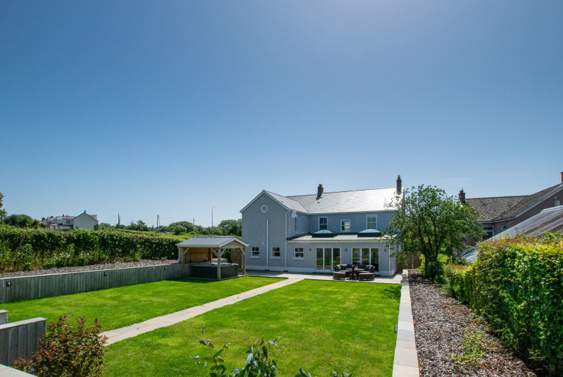 The view of the house from the garden
