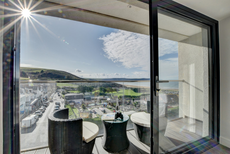 Number 5 Byron offers stunning views over Woolacombe Sands