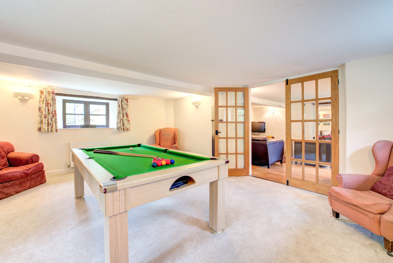 Challenge your friends to a game of Pool in the Pool room