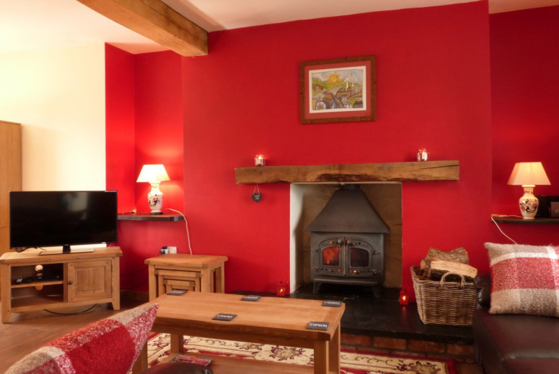 Lounge with a welcoming woodburner for those cosy nights in