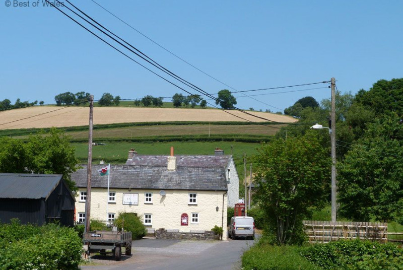 iew from the cottage garden towards the traditional village pub