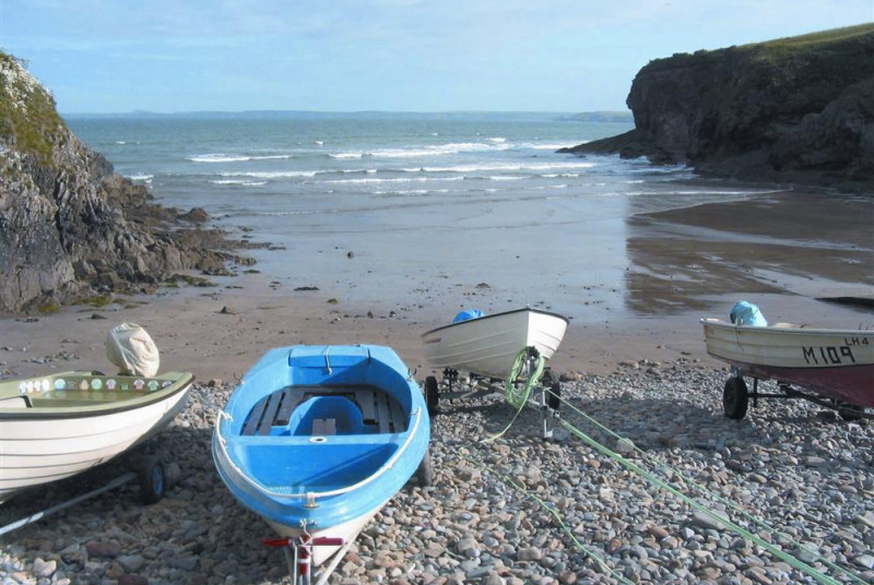 Enjoy the beautiful beach at Little Haven.