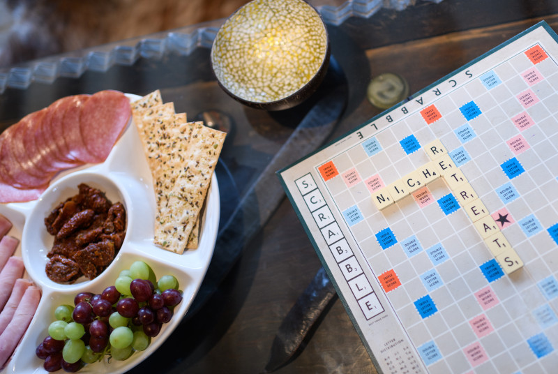 Spot of scrabble and a glass of wine - the perfect night in!