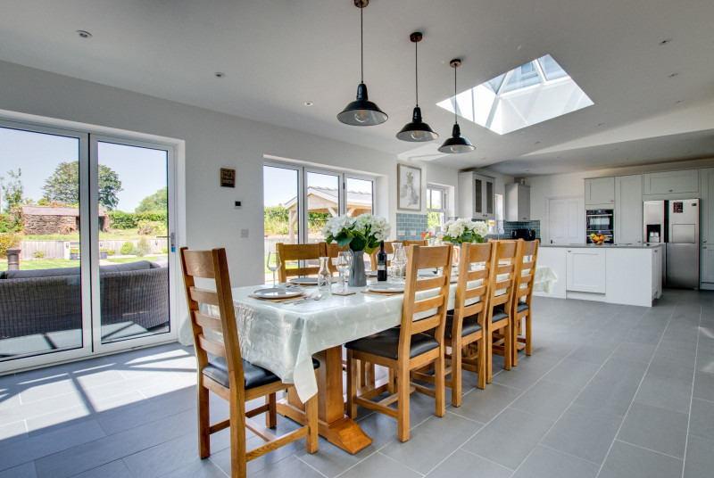 Dining and kitchen area