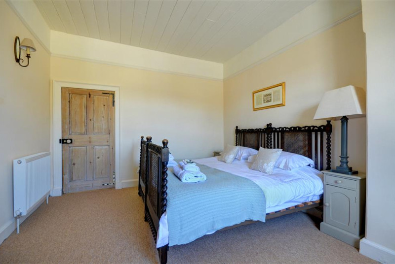 Bedroom two has twin beds which can also be converted into a king sized bed