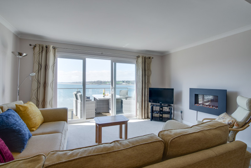 Relax on the sofa and enjoy the views