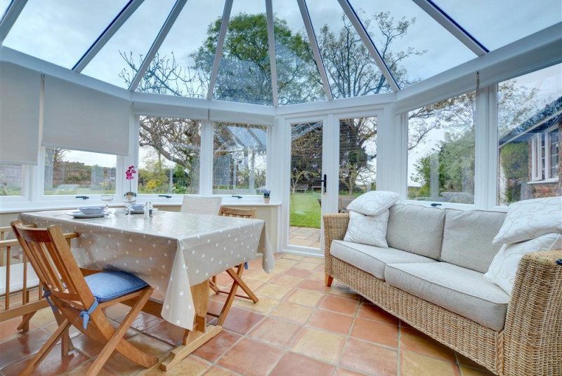 Stunning conservatory within the peaceful surroundings