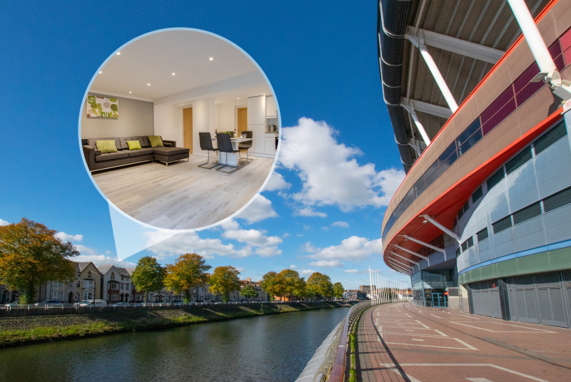 Hafan y Ddinas - Cardiff Holiday Apartment on Fitzhamon Embankment in City Centre