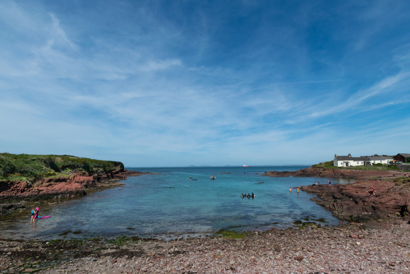 St Brides , nearby. Great sheltered cove for snorkeling 