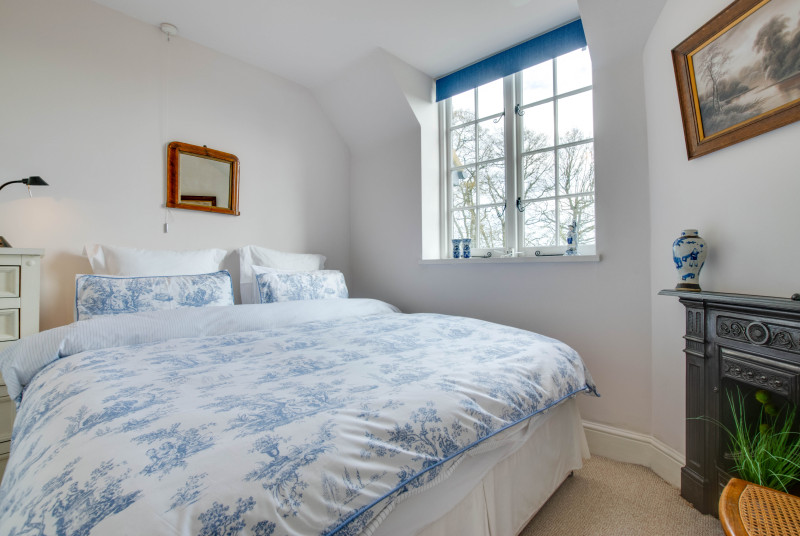 Bedroom 2 made up as a double