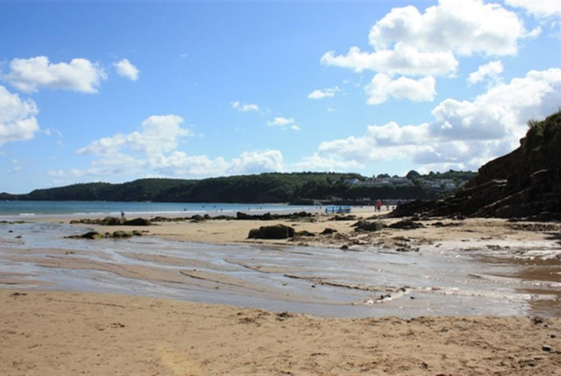Saundersfoot beach.