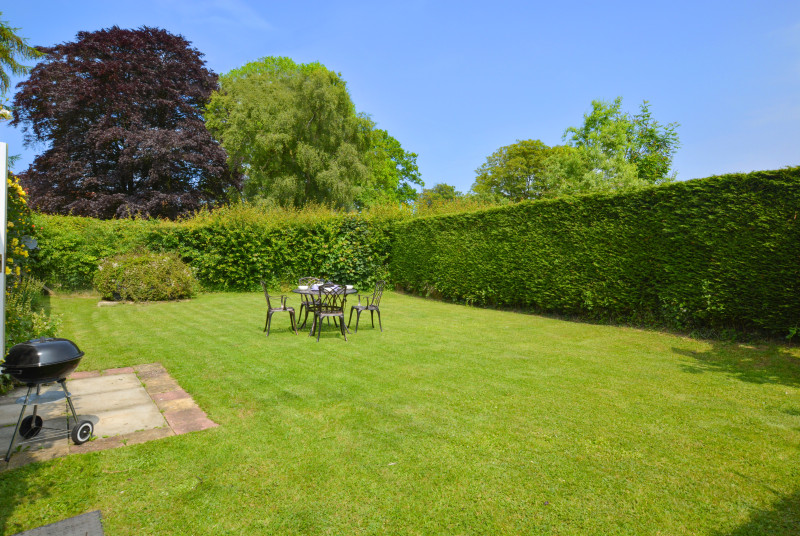 Lawned and enclosed garden