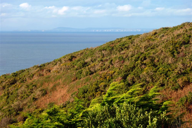 Spindrift view out towards Wales