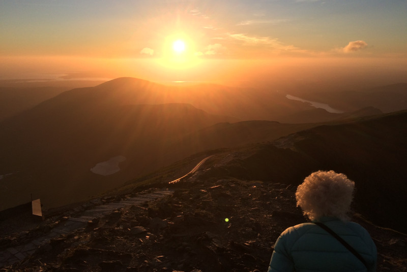 Stunning Snowdon sunset