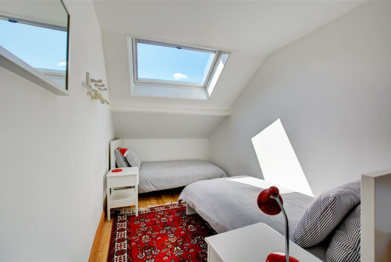 Bedroom two is a twin room with en suite shower room