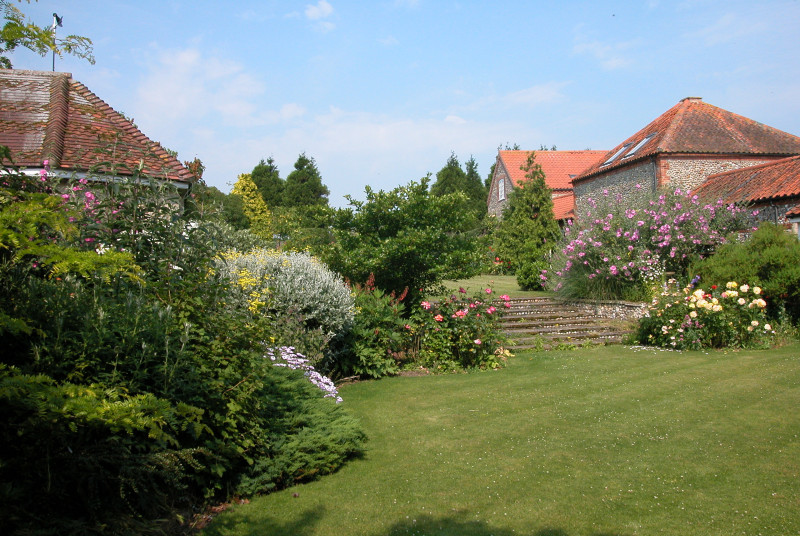 A view of the stunning communal garden.