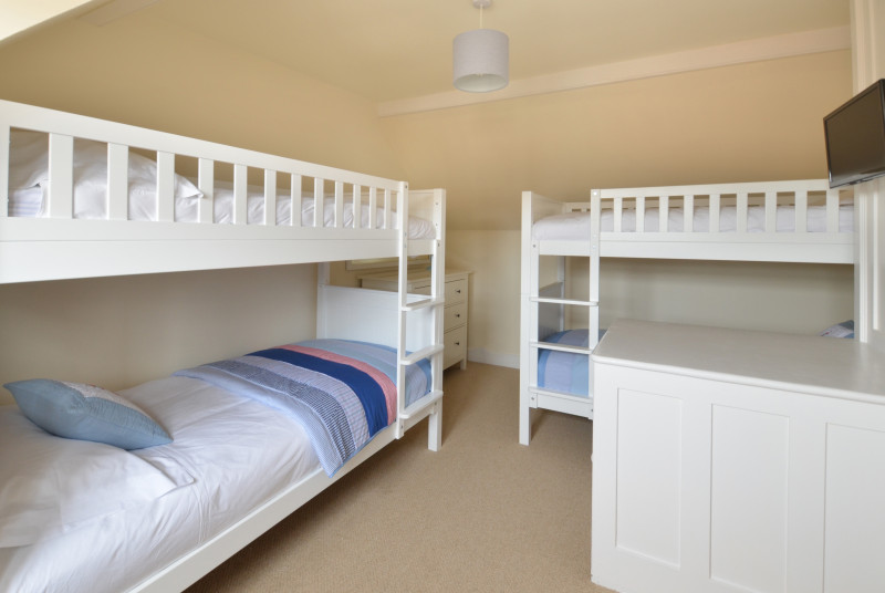 Bedroom three contains two sets of 3ft bunks, perfect for a childrens room