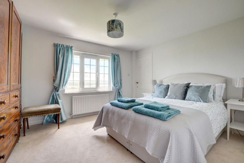 The master bedroom has a King and has plenty of storage space plus an ensuite bathroom