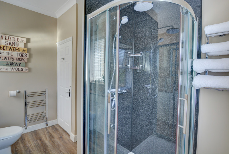 Shower Room with shower cubicle, wash basin and wc