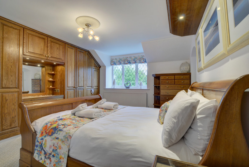 The master bedroom has plenty of wardrobe space