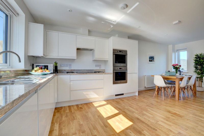 The modern kitchen is extremely well equipped