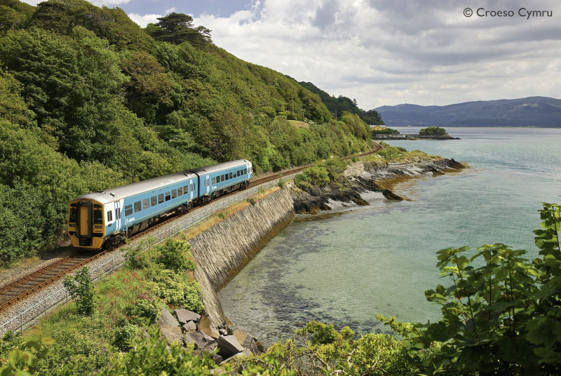 The Cambrian Line is a beautiful journey along the coast from Aberdyfi or Tywyn