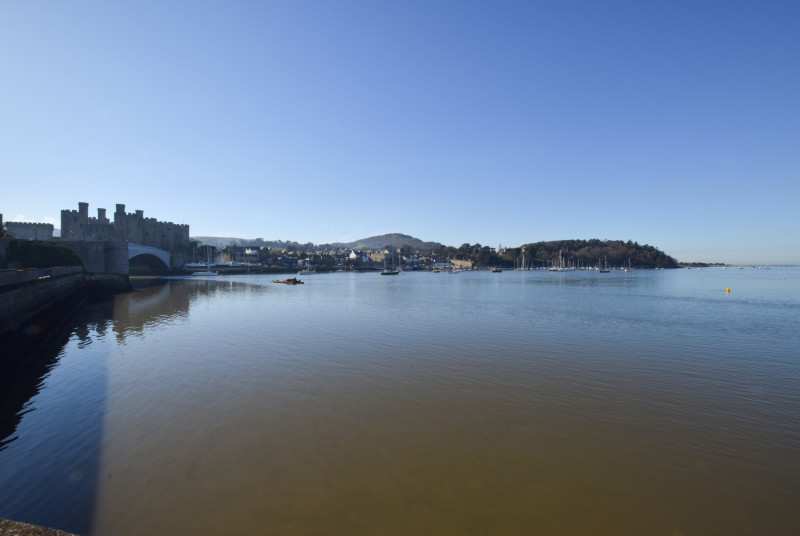 Conwy across the estuary
