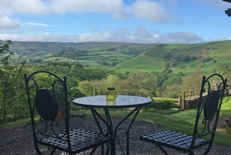The amazing view that can be enjoyed in complete privacy at Foel Fach