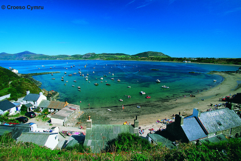 Bay view from the footpath above Ty Coch Inn