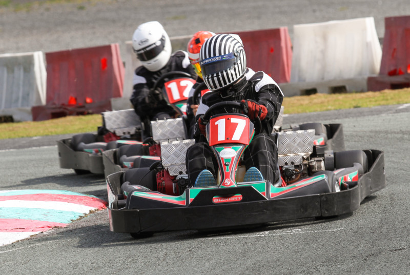 Go Karting at the Glan Y Gors Circuit in Cerrig Y Druidion