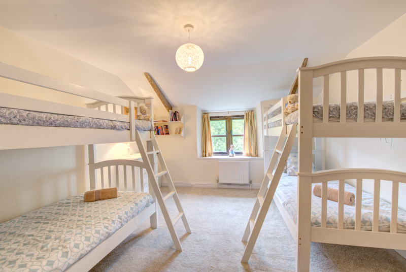 The children will love the bunk room