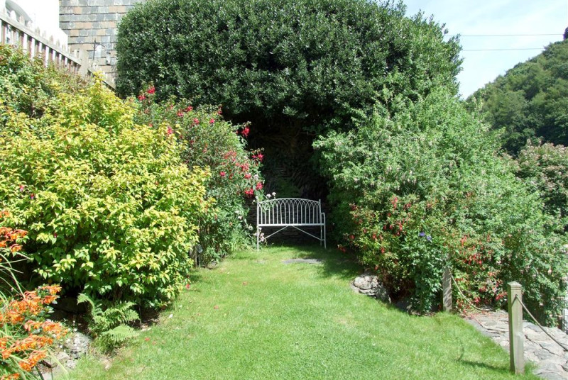 The garden is secluded and a wonderful place to relax