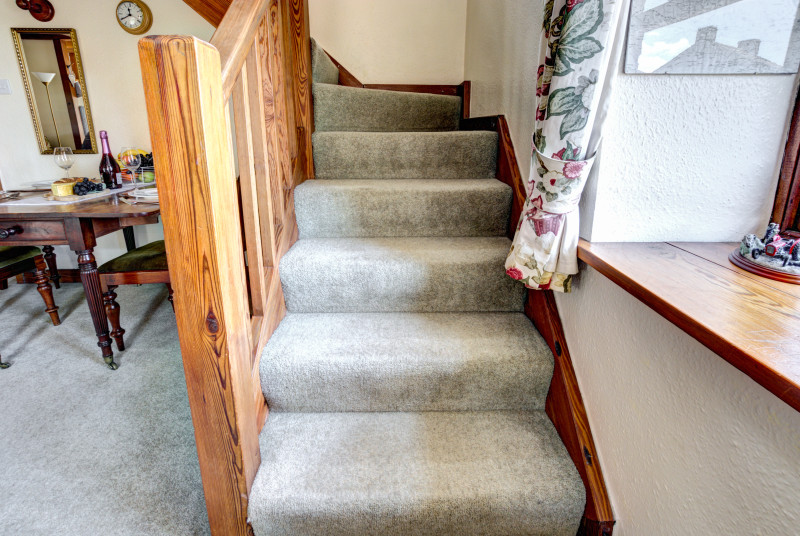 Stairs from the lounge to the first floor