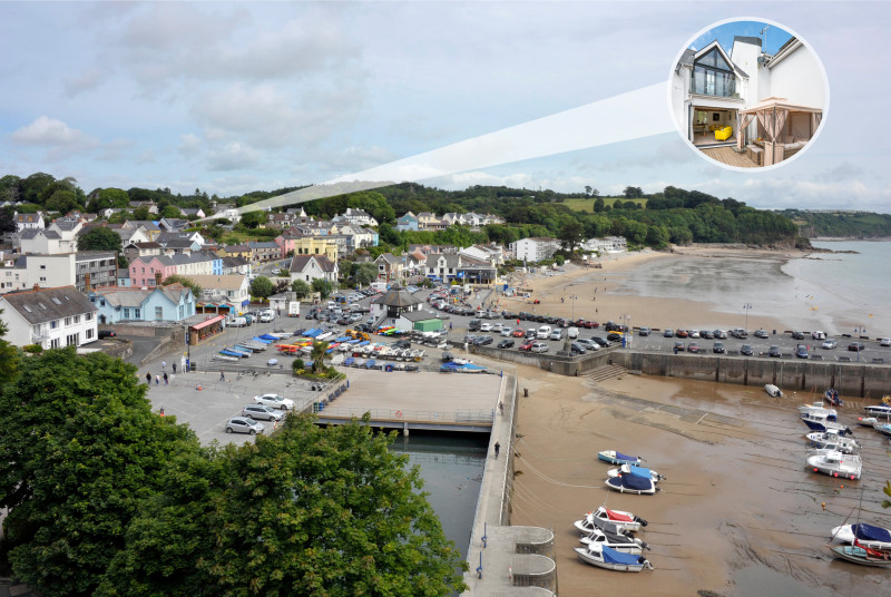 Stunning Saundersfoot Holiday property with hot tub, sea views and near the beach. 