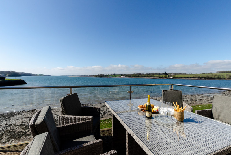 Enjoy the views with a glass of wine and some nibbles