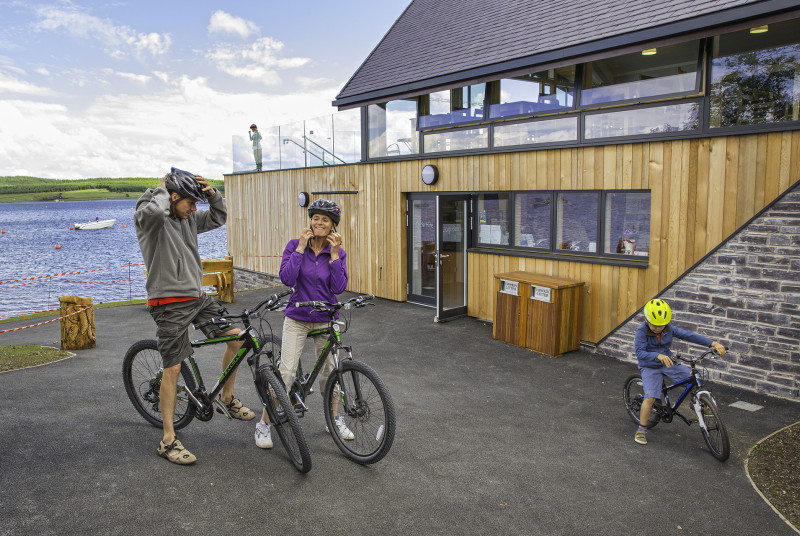 Cycling at Llyn Brenig