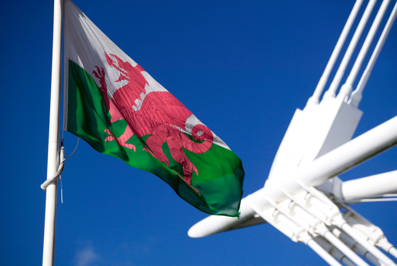 The Welsh Dragon on the Principality Stadium
