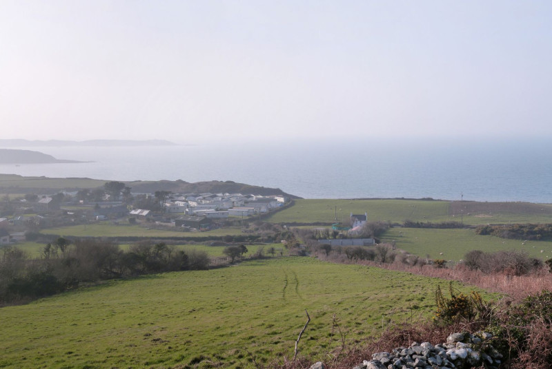 Bwthyn Nefyn is the detached cottage slightly to the right of the centre of this photo