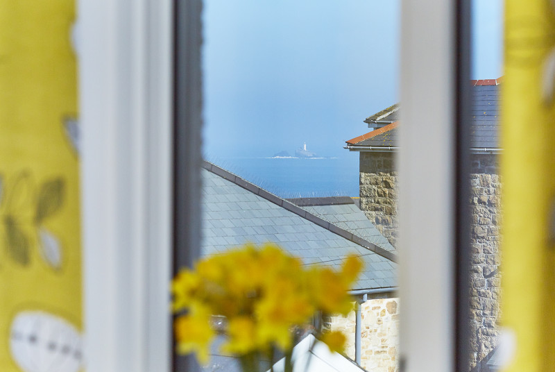 Godrevy Lighthouse view from master bedroom