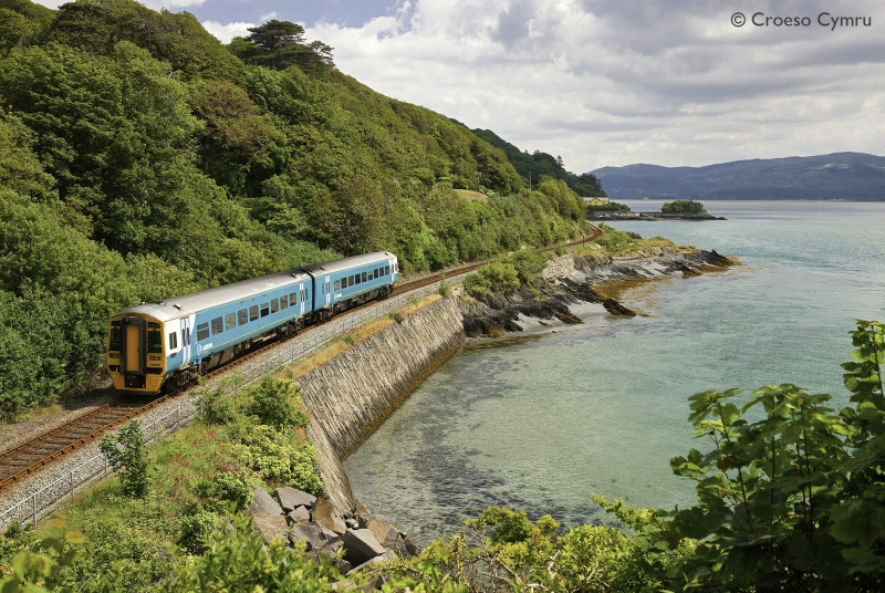 Catch the scenic train ride from Machynlleth along the coast