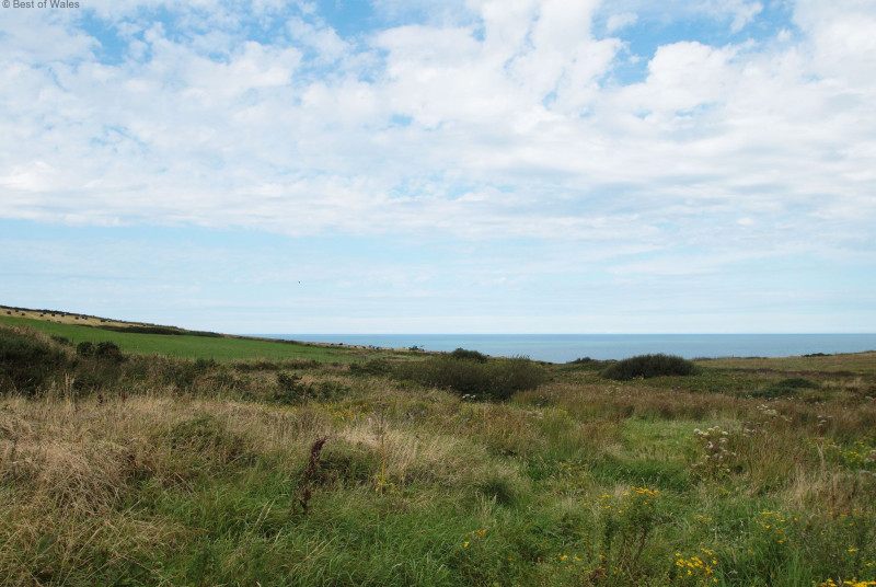 The views down to teh coast from the farm