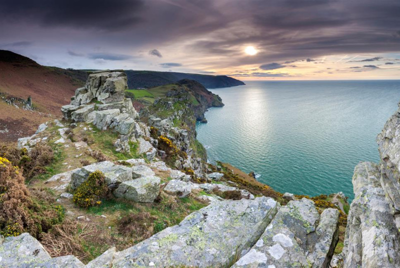The stunning Lynton coastline