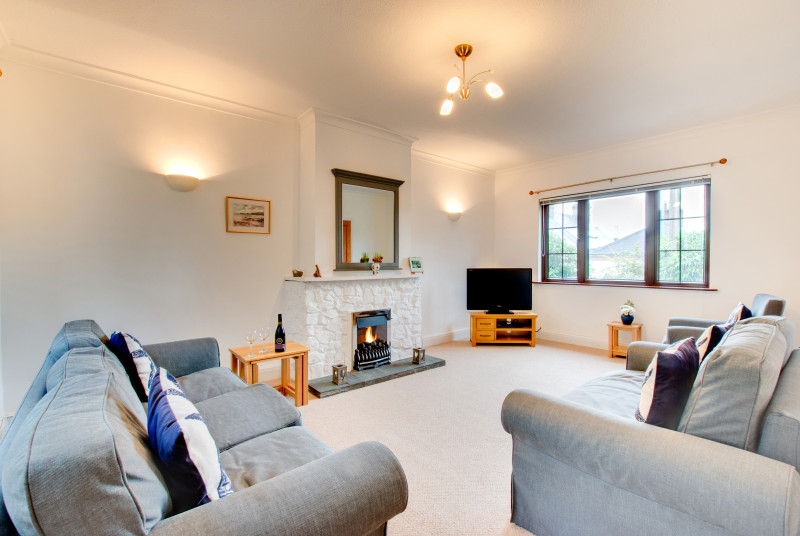 A comfortable lounge at this holiday property in Saundersfoot