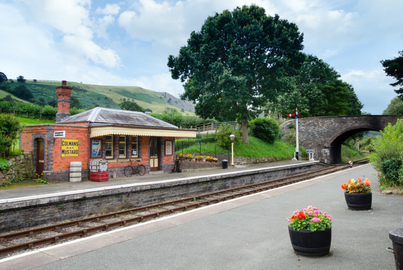Carrog station, a stroll away from the cottage