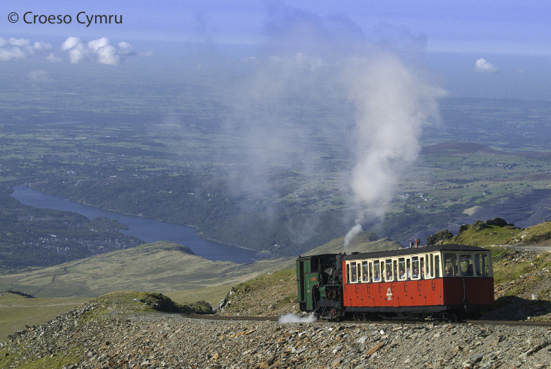 Steam train ride up Yr Wyddfa (Snowdon)
