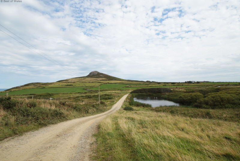 The farm track leading up to the cottage