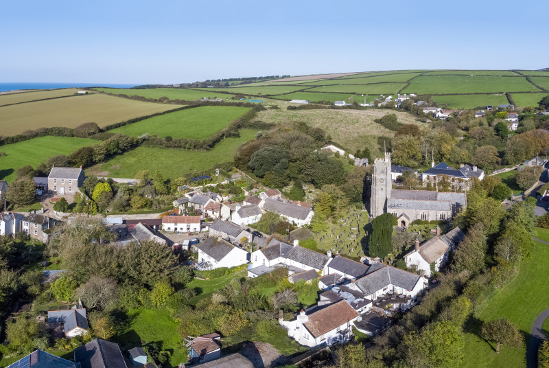 An aerial view of Georgeham