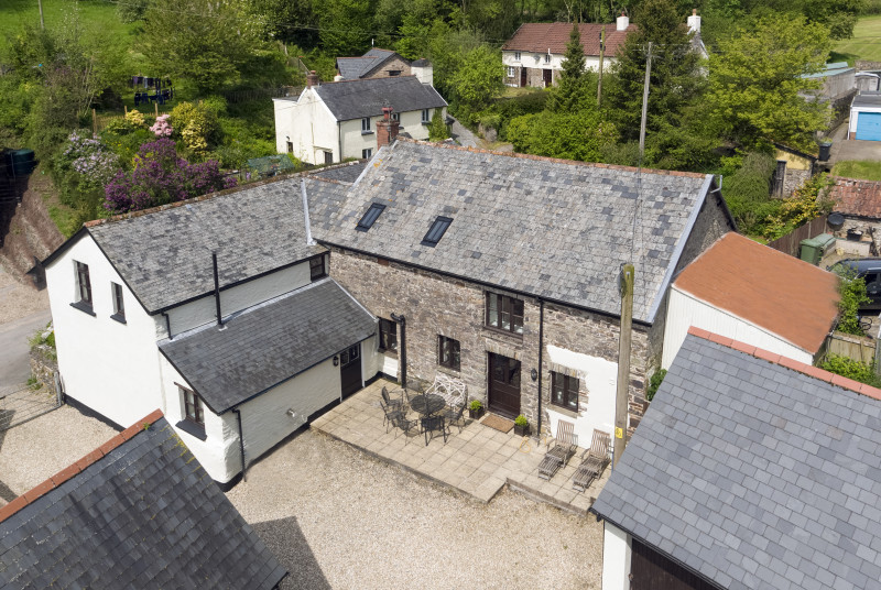 Aerial view of Stepps Farm